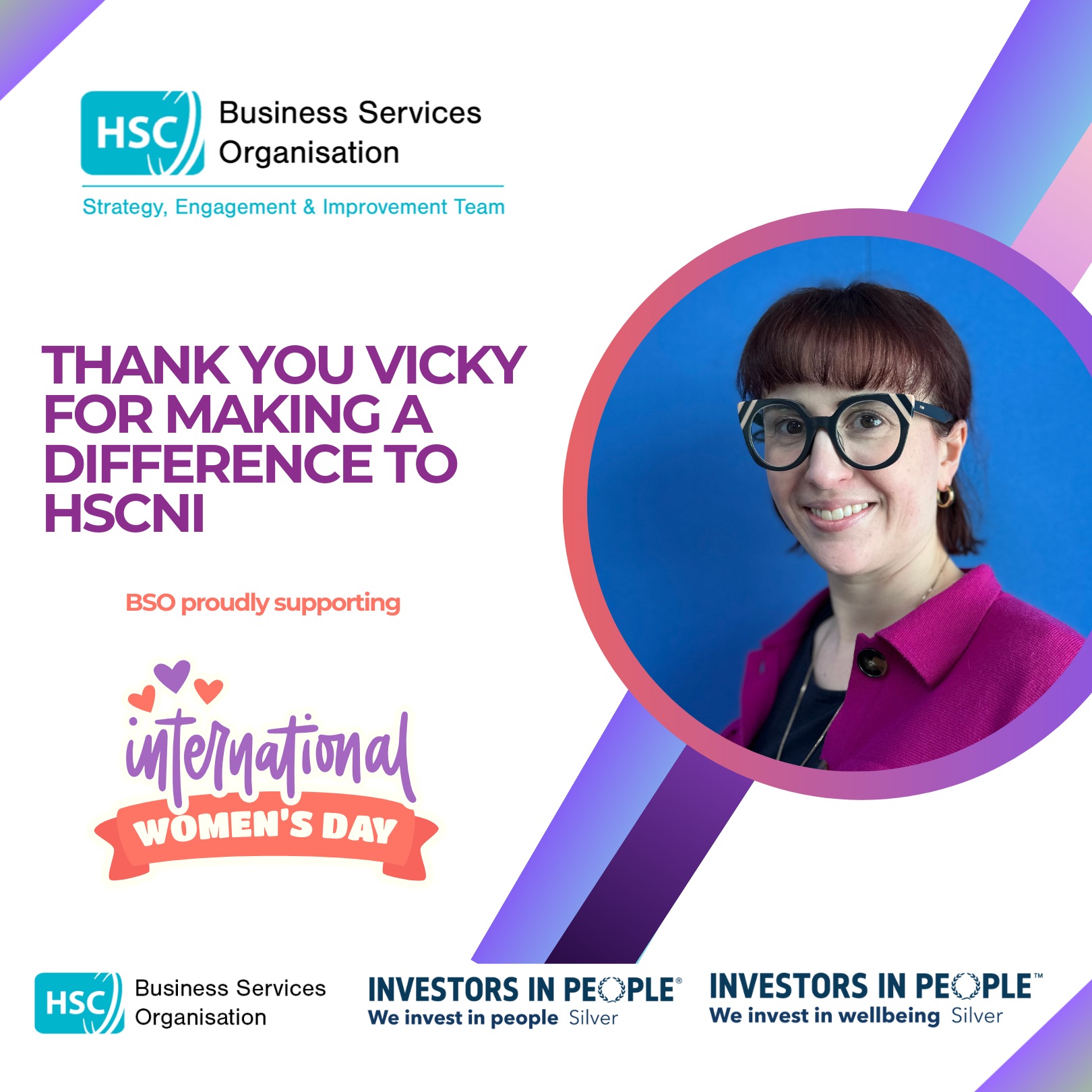 Vicky is the BSO Performance & Improvement Manager in the SPACE Directorate 